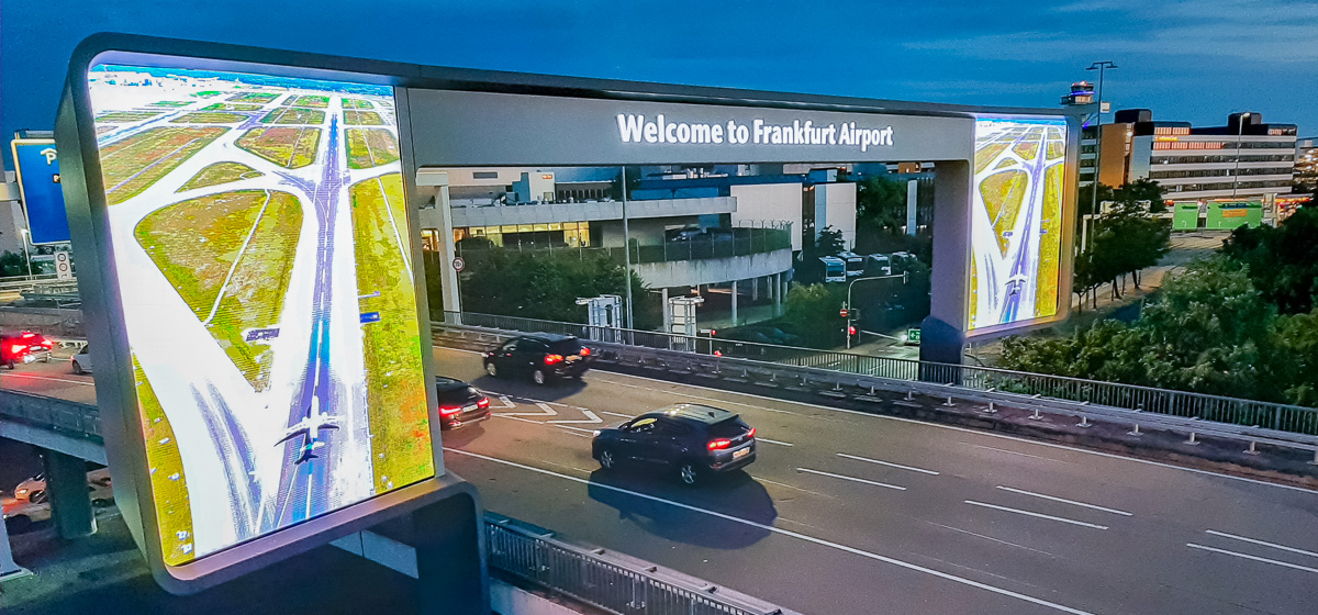 Flughafen Frankfurt LED Outoor - Welcome Portal